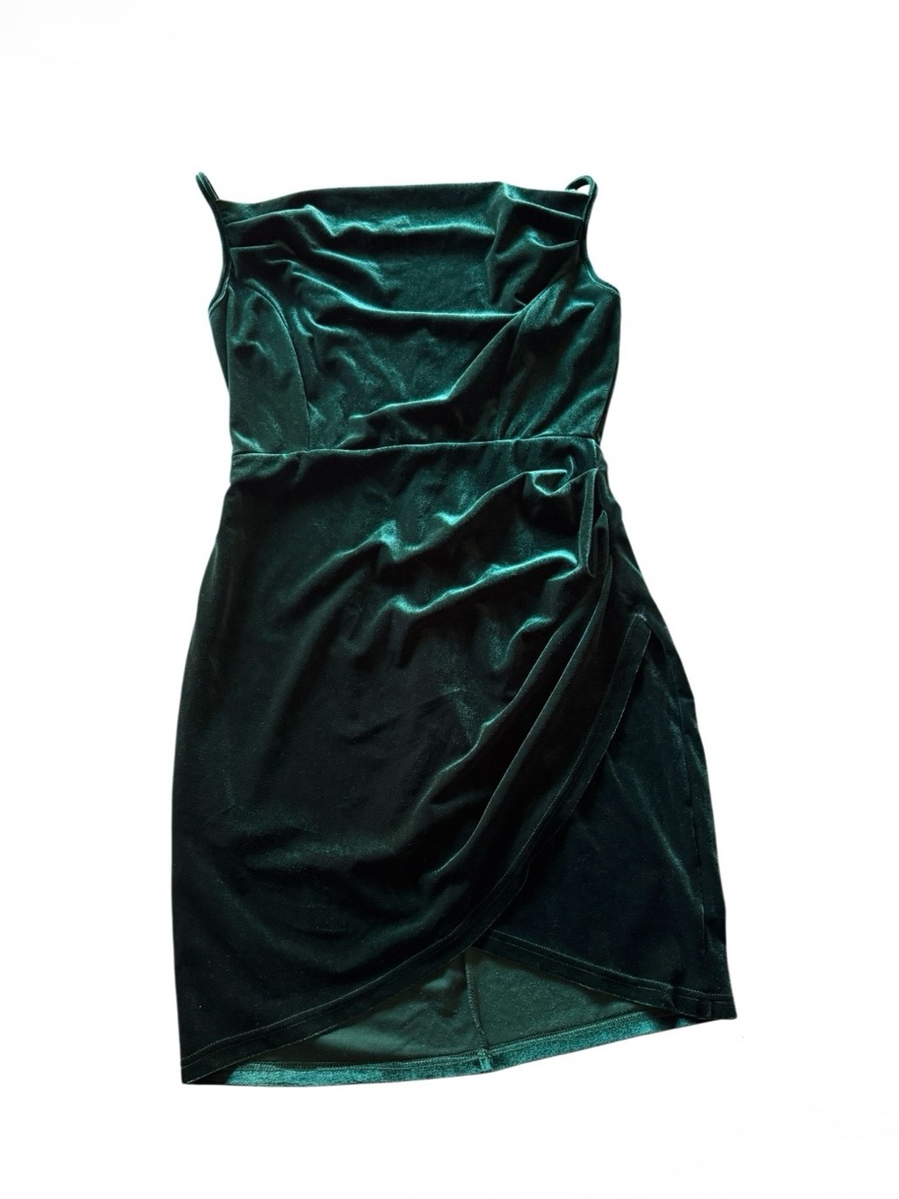 Cider Emerald Green Velvet Mini Dress Size M
